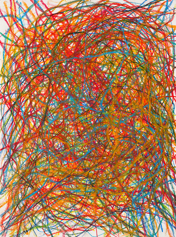 Sans titre, 2021 pastel sur papier 76 x 56 cm © A. Ricci / Courtesy Galerie Jean Fournier