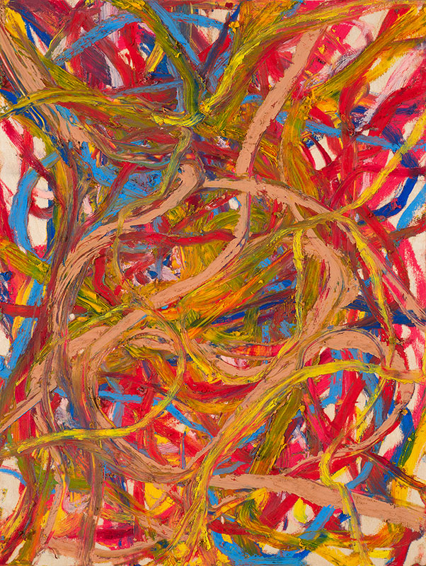 Sans titre, 2022 pastel à l'huile, oil pastels 30 x 22 cm © A. Ricci / Courtesy Galerie Jean Fournier