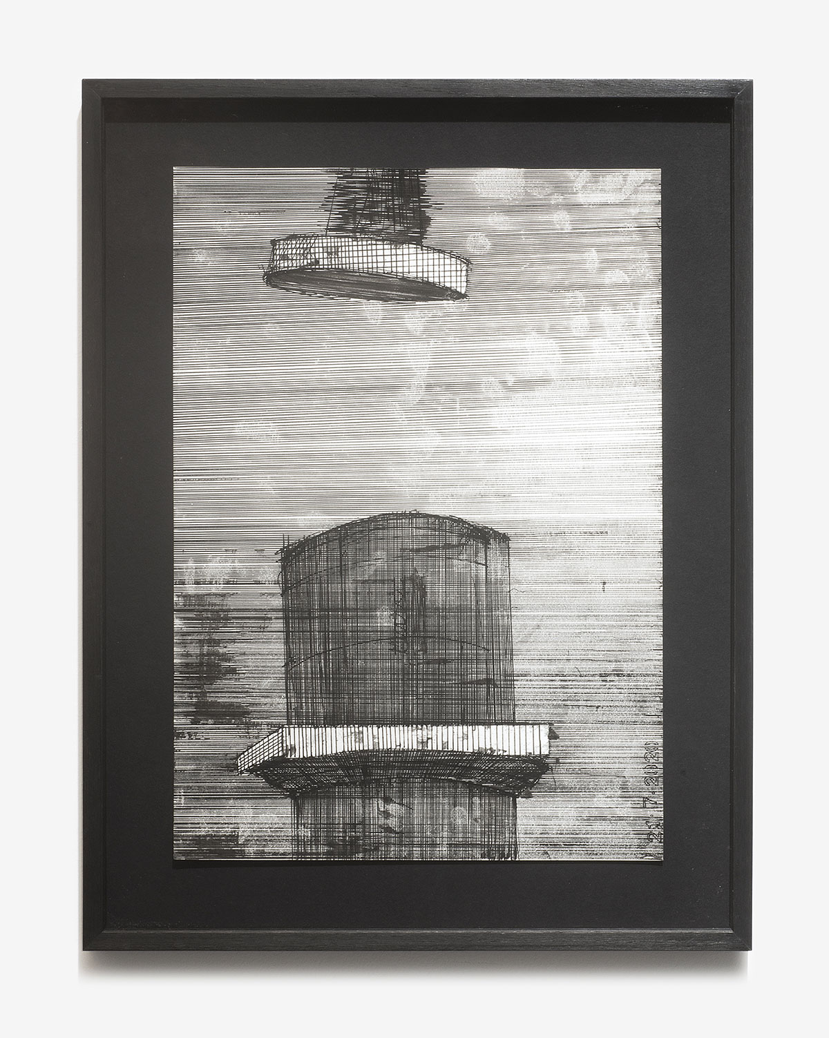 What Remains # 9, 2020 encre sur papier, 36 x 25,5 cm