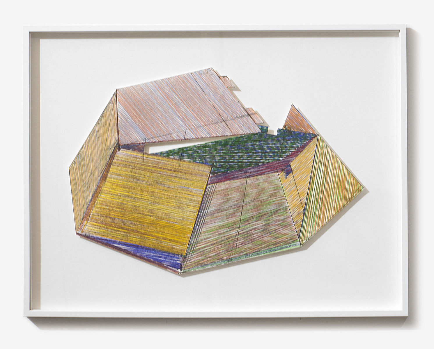 Colissimo #15, 2021 crayon de couleur sur papier, 31 x 43 cm