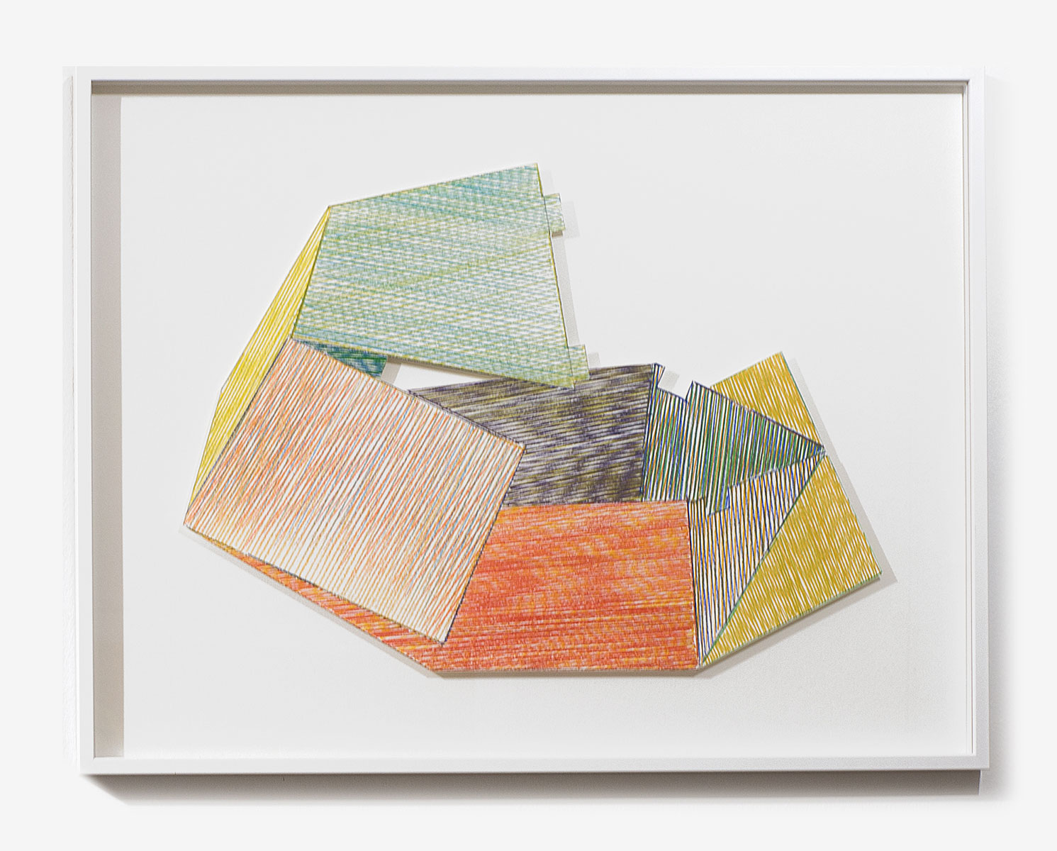 Colissimo # 14, 2021 crayon de couleur sur papier, 31 x 44 cm
