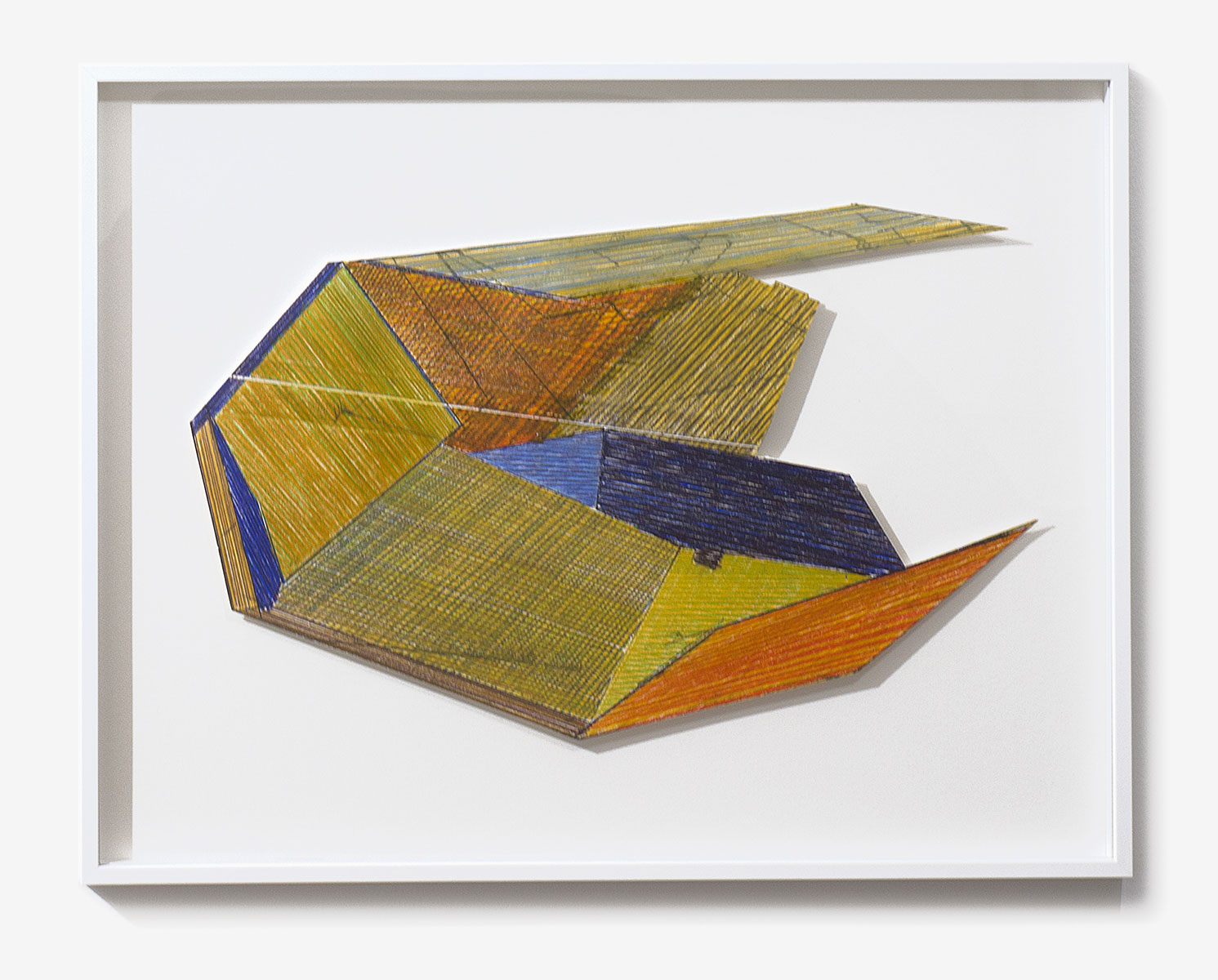 Colissimo # 16, 2021 crayon de couleur sur papier, 27 x 48 cm