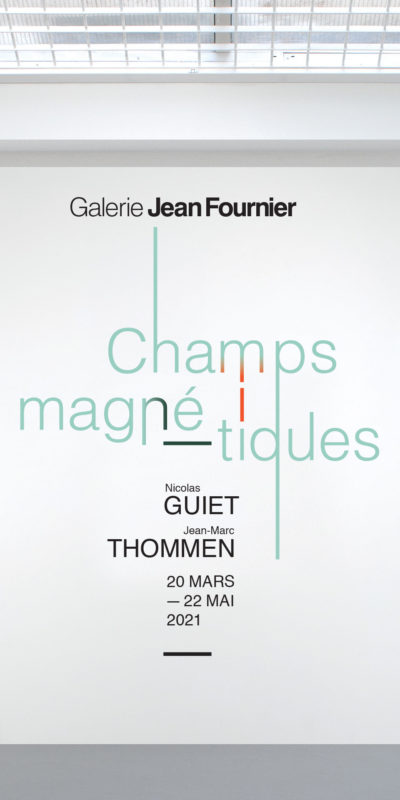 Carton d'invitation exposition "Champs Magnétiques"